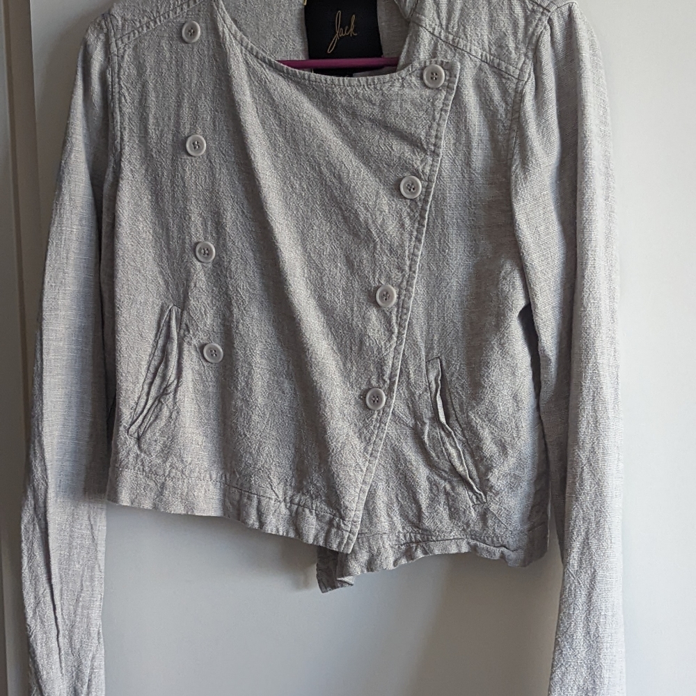 Grey button down jacket - Picture 3 of 3